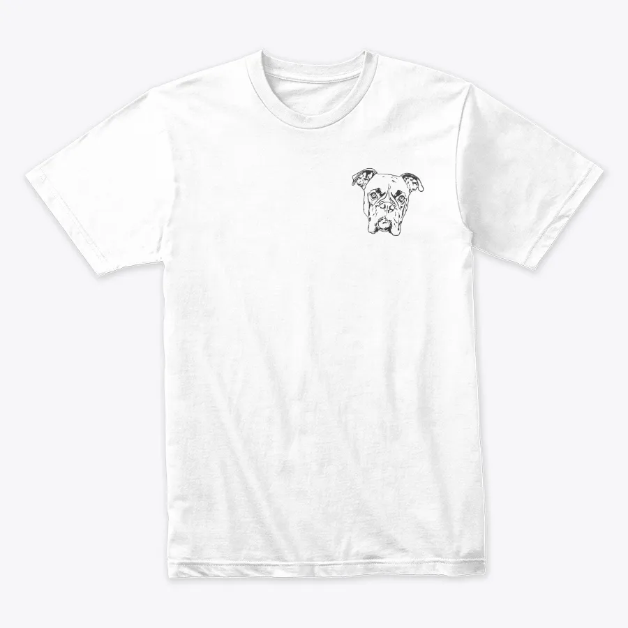 Boxer Line Art - Names t-shirt