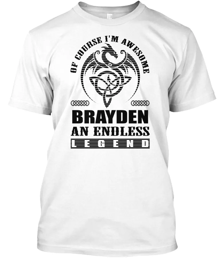Brayden Legend Dragon Black Men Shirt - Names t-shirt