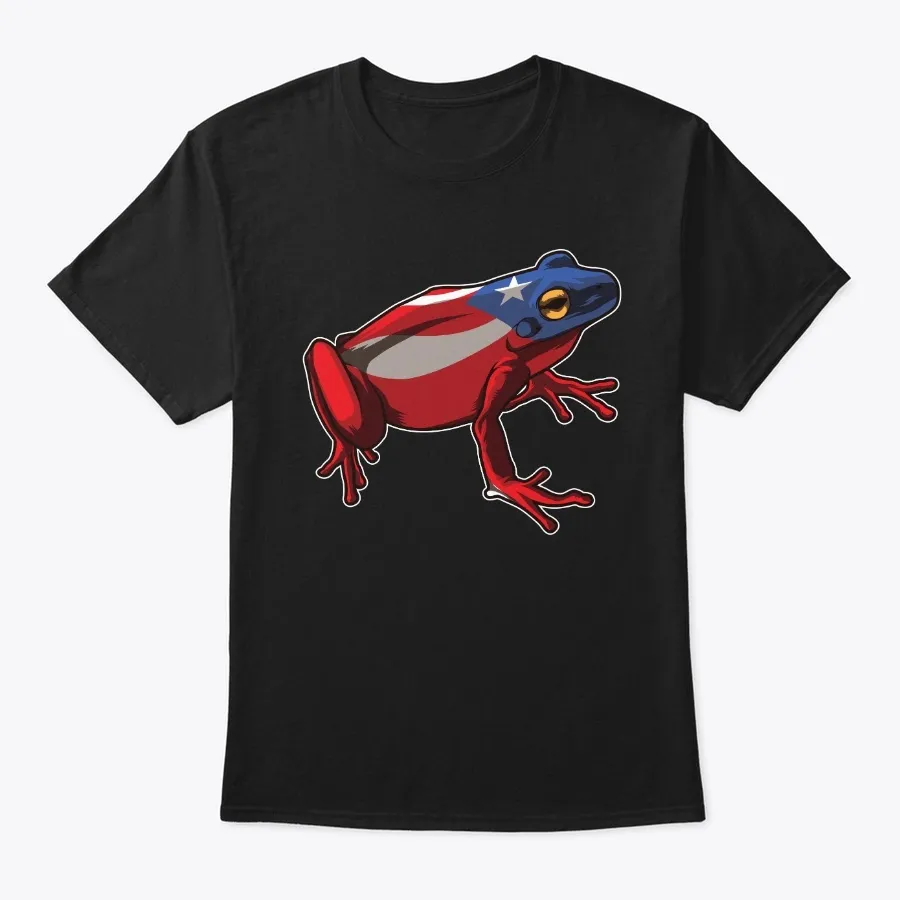 Puerto Rico Frog Coqui Proud Boricua - Names t-shirt