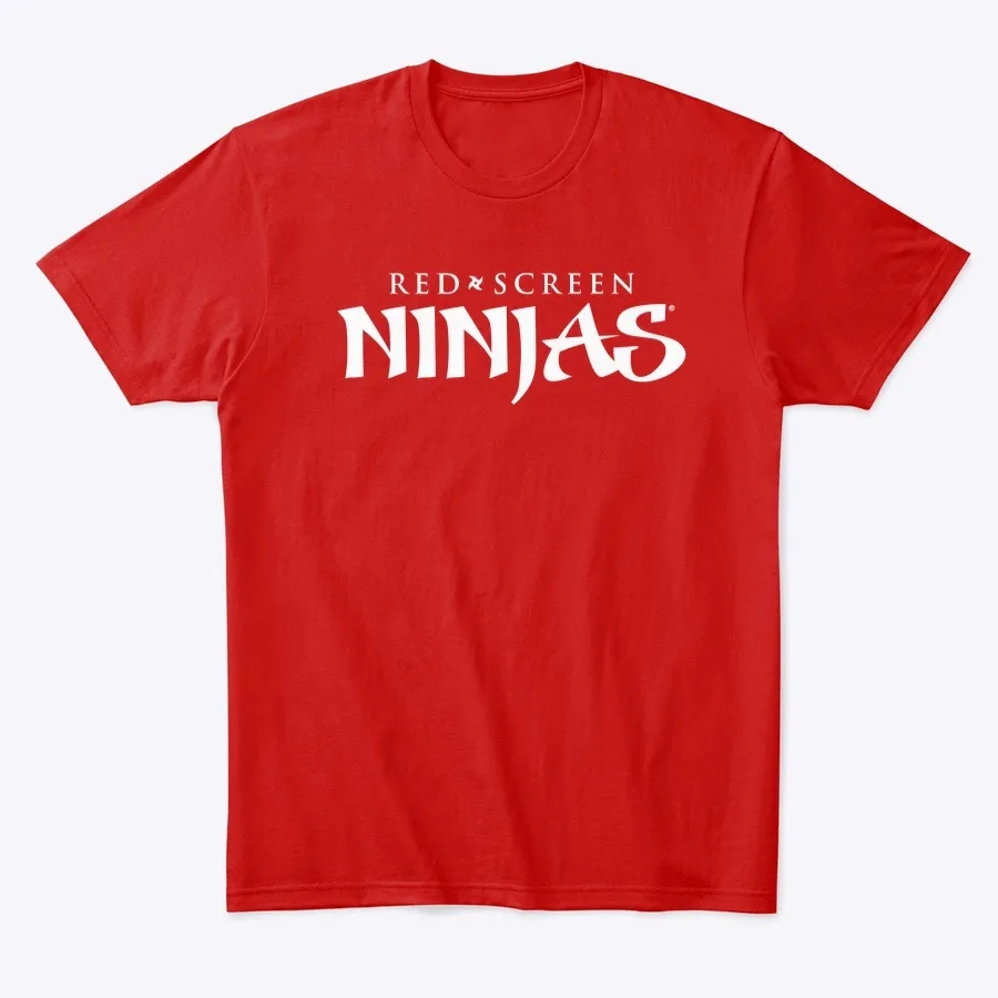 Red Screen Ninja Gear - Names t-shirt