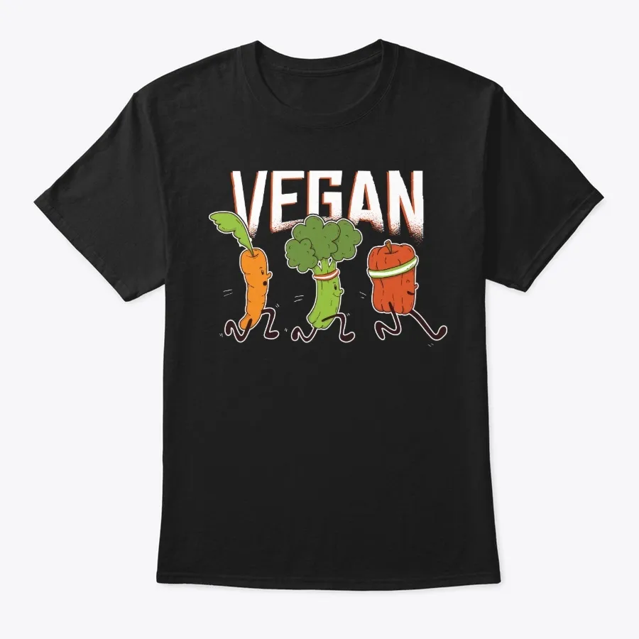 Funny Vegan Gift - Vegetable Runners - Names t-shirt
