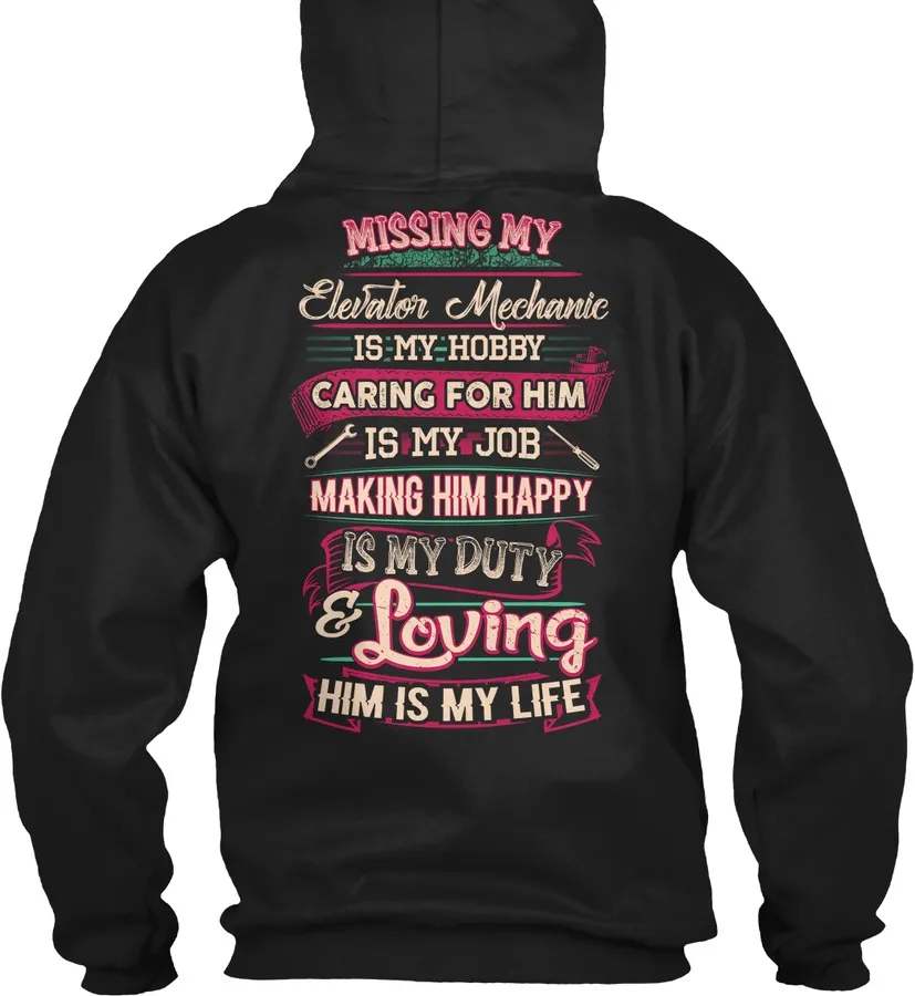 I Love My Elevator Mechanic - Names t-shirt
