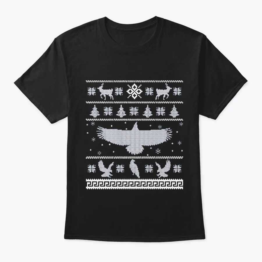 Eagle Ugly Christmas Sweater - Names t-shirt