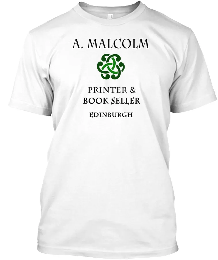 Amalcolm Printer Book Seller Edinburgh - Names t-shirt