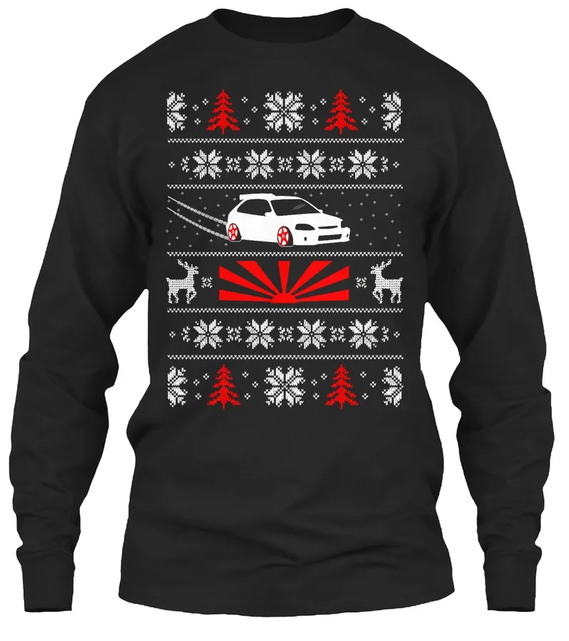 Jdm Ugly Ek Hatch Christmas Shirt - Names t-shirt