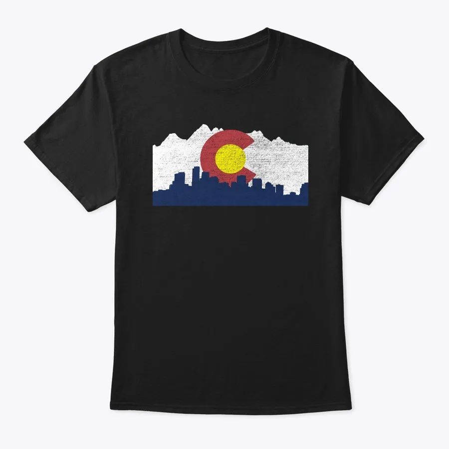 Colorado State Flag - Mountain Colorado - Names t-shirt