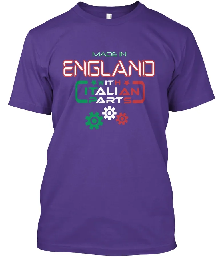 Made In England With Italian Parts - Names t-shirt