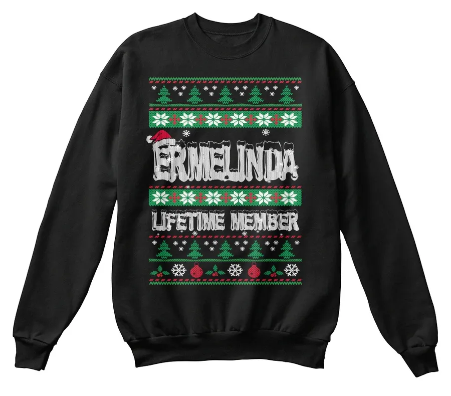 Ermelinda Ugly Christmas Sweaters - Names t-shirt