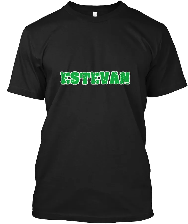 Estevan Name Weathered Green Design - Names t-shirt