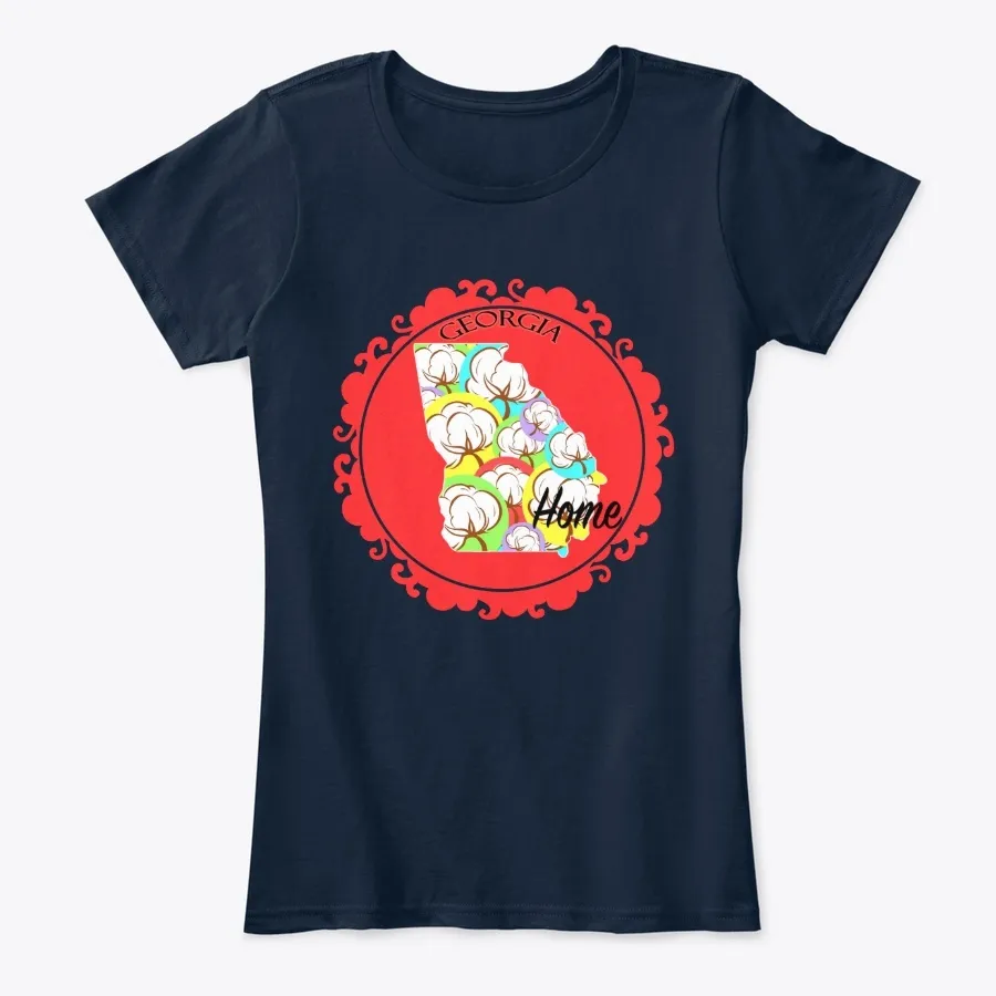 Georgia Home Peach Shirt - Names t-shirt