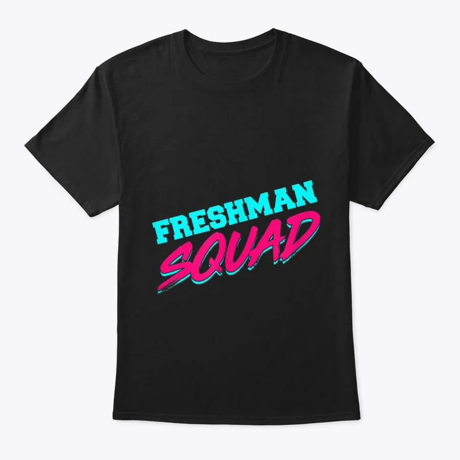 Freshman Squad Funny Retro 80s Graphic T