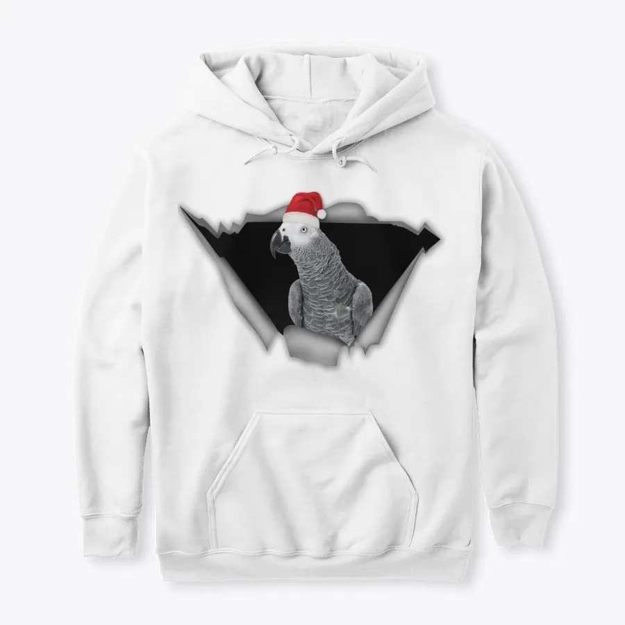3d African Grey Parrot Christmas