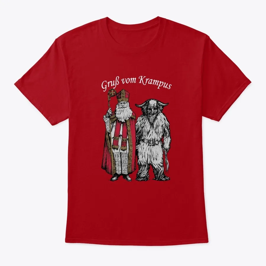 Gruss Vom St Nik Und Krampus 2 Sided