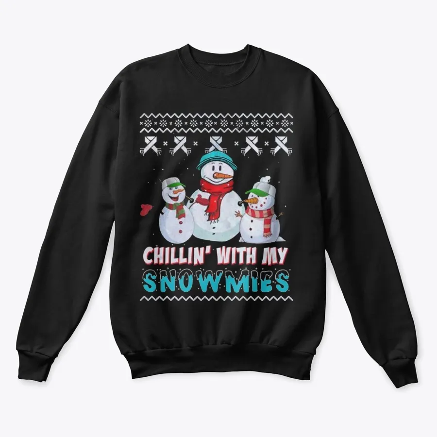 Chillin With My Snowmies - Names t-shirt