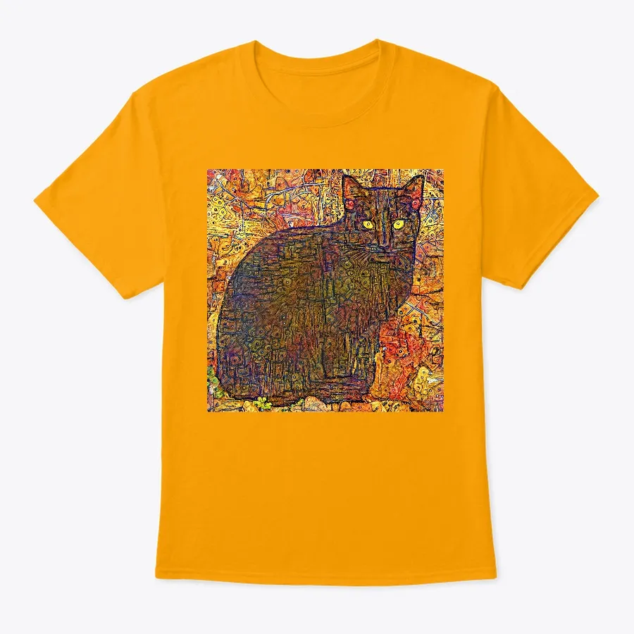 Big Black Cat Autumn Berries - Names t-shirt