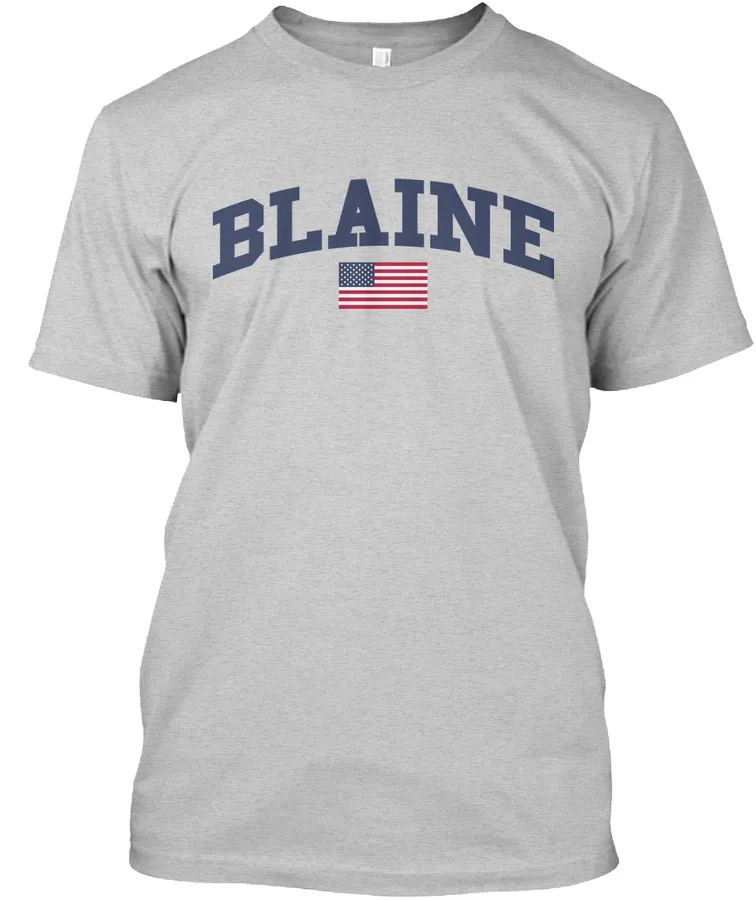 Blaine Family Flag - Names t-shirt