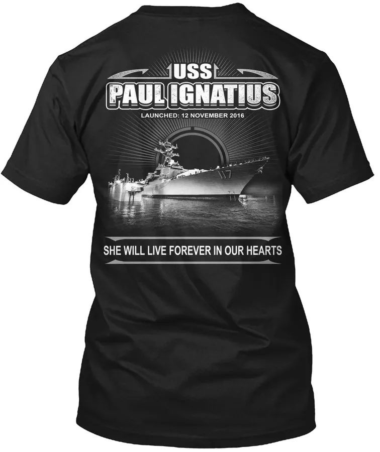 "Uss Paul Ignatius - Ddg 117 - Names t-shirt"