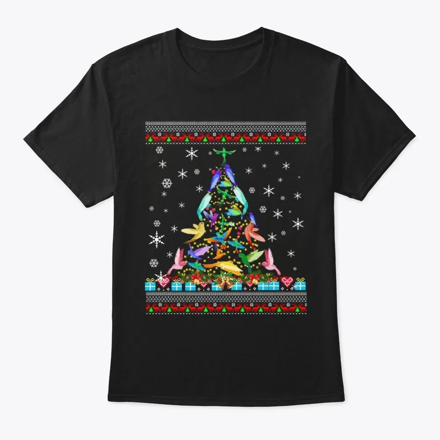 Cute Hummingbirds Christmas Tree Gift De