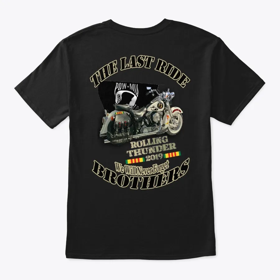 Rolling Thunder Ride To Wall Last Ride - Names t-shirt