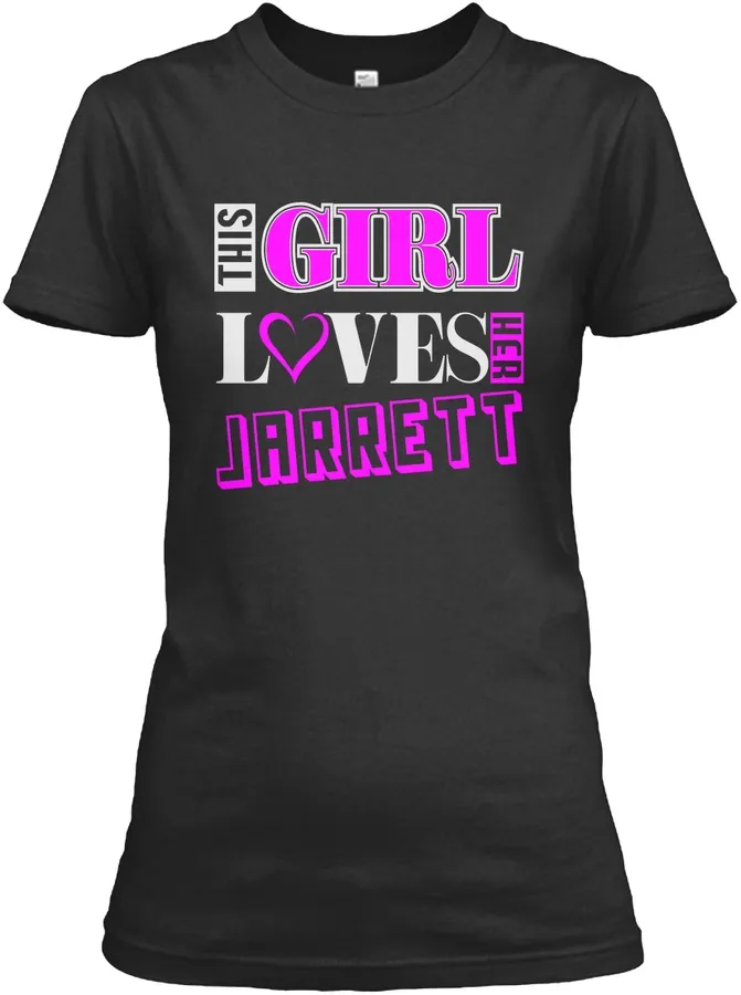 This Girl Loves Jarrett Name T-shirts