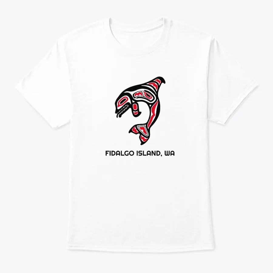 "Fidalgo Island Wa Orca Killer Whale - Names t-shirt"