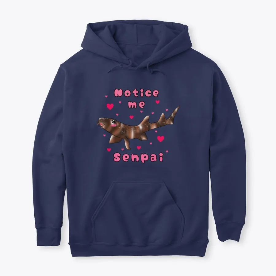 Notice Me Senpai Bamboo Shark - Names t-shirt