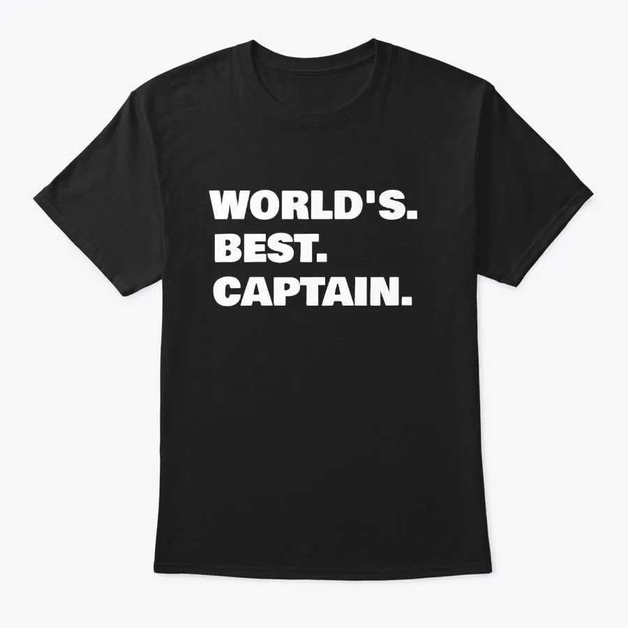 Worlds Best Captain Boating Design - Names t-shirt