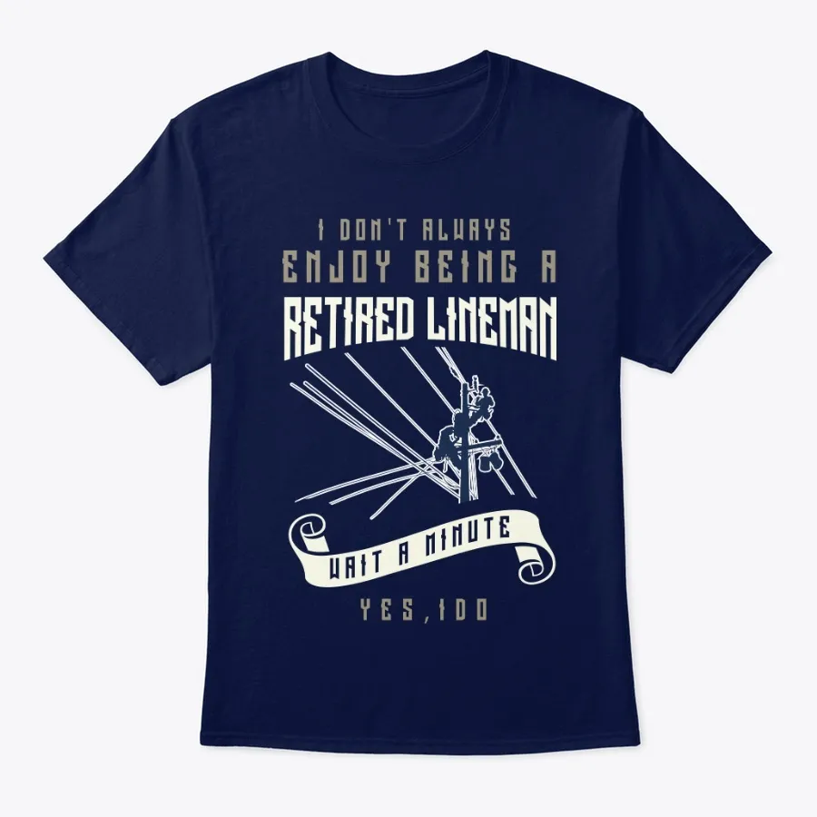 Retired Lineman Funny Electrical Retiree