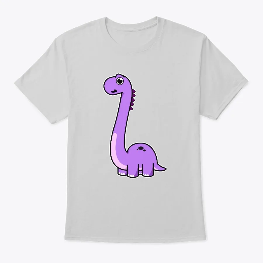 Cute Brontosaurus Purple Dinosaur - Names t-shirt