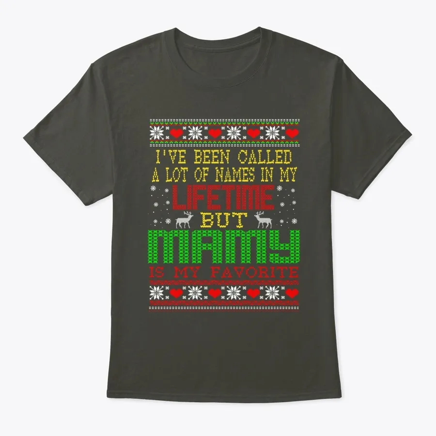 Name Mamy Is My Ugly X-mas Tee