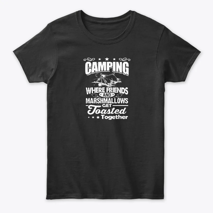 Camping Where Friends Marshmallows