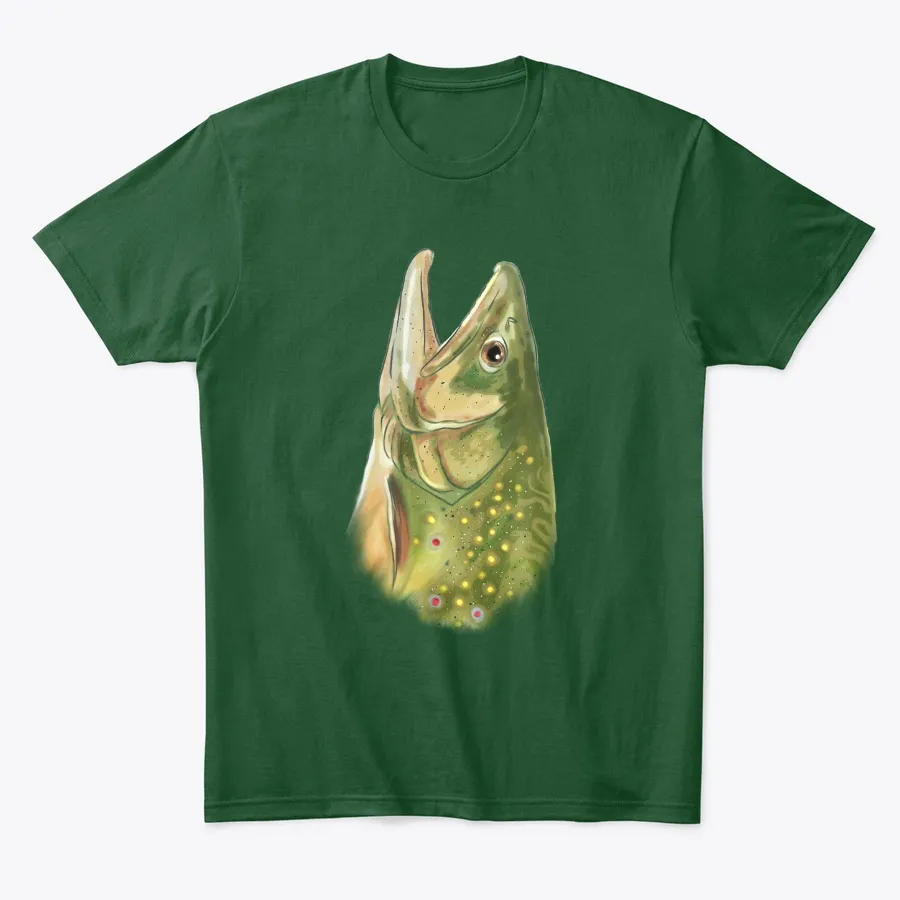 Rainbow Brook Trout Fly Fishing Gift - Names t-shirt