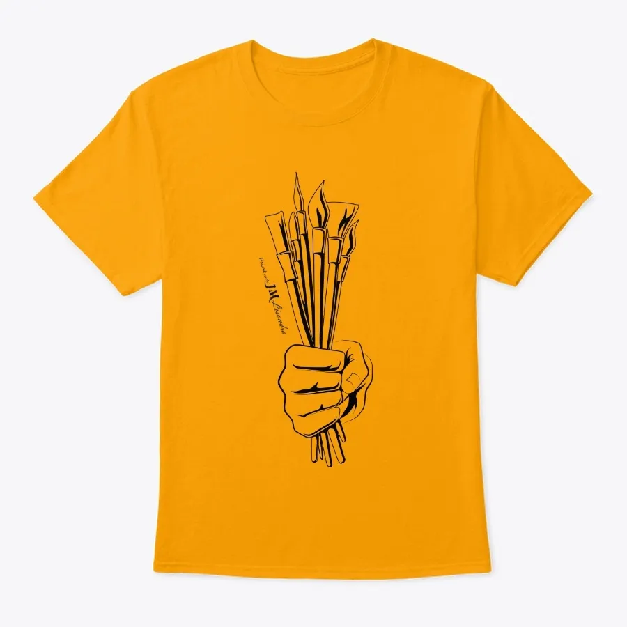 Hand Holding Brushes Series 1 - Names t-shirt