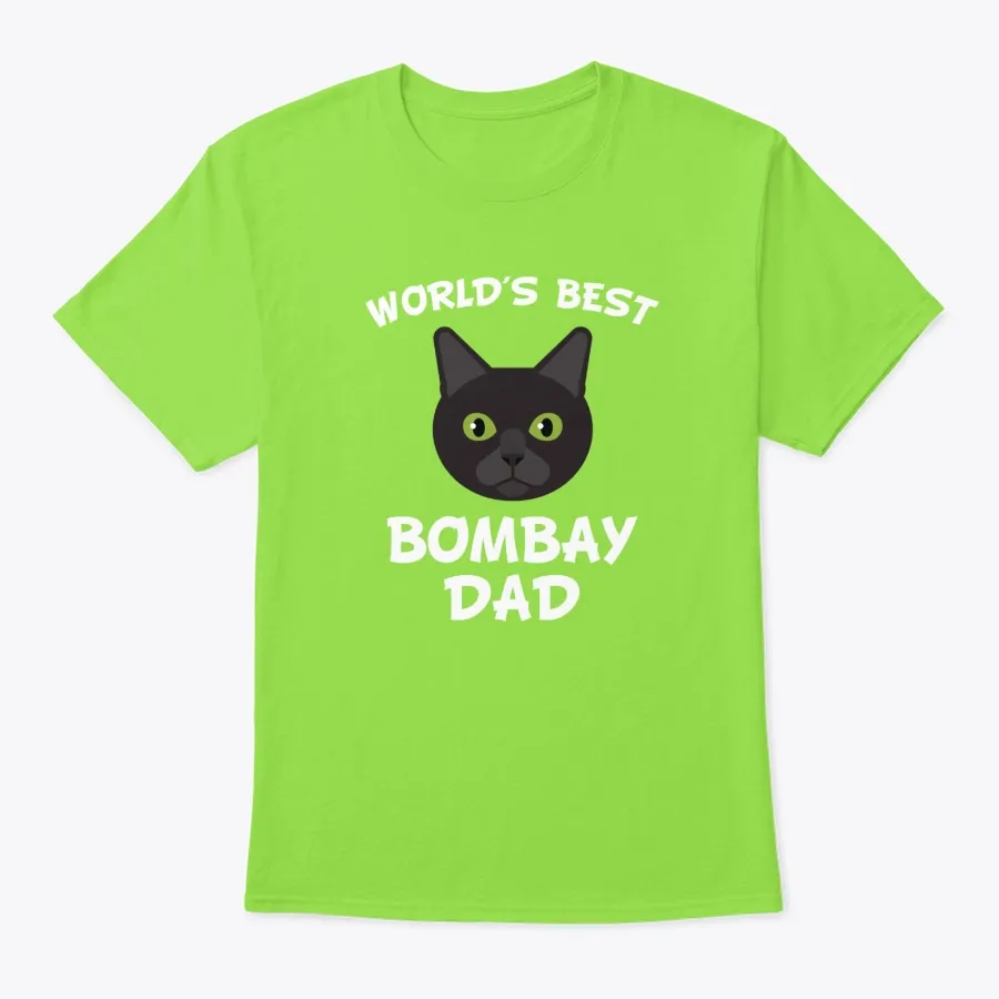 Worlds Best Bombay Dad Cat Owner Gift - Names t-shirt