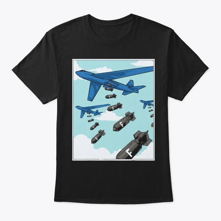 Funny Fbomb F Word Bomber Airplane - Names t-shirt