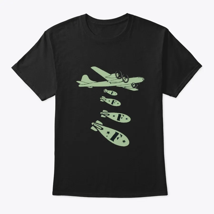 Bomber Dropping F Bombs Funny - Names t-shirt